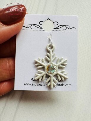 Фото Пришивний елемент Susan Clarke Originals Snowflake Charm C-713