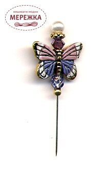 Фото Голка Susan Clarke Originals Pin-Its-Butterfly Pink SP-3010