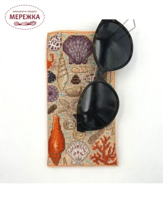 Фото Набір для вишивання хрестиком Le Bonheur des Dames Etui A Lunettes Seashells 3242
