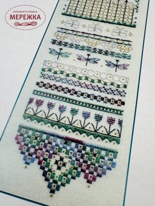 Dinky Dyes Designs Схема Summer's Garden Gate Sampler JM-029