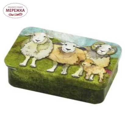 Фото Органайзер для рукоділля Emma Ball металевий Felted Sheep Pocket Tin T202