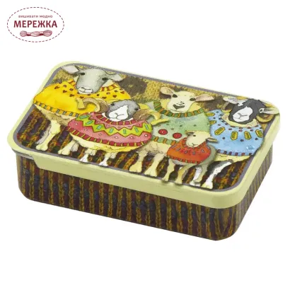 Фото Органайзер для рукоділля Emma Ball металевий Sheep in Sweaters II – Pocket Tin T208
