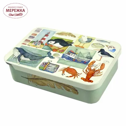 Фото Органайзер для рукоділля Emma Ball металевий Coastal Pieces Pocket Tin T294