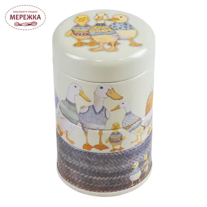 Фото Органайзер для рукоділля Emma Ball металевий 3 яруси  Dapper Ducks. Mini Stacking Tin T375