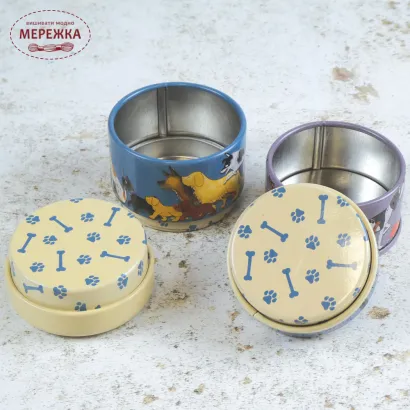 Фото Органайзер для рукоділля Emma Ball металевий 3 яруси  Paw Club. Mini Stacking Tin T376