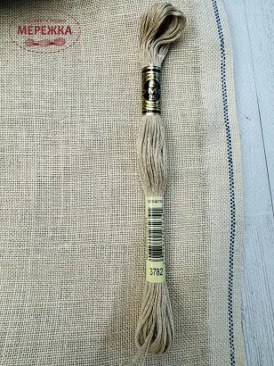 Фото Рівномірне полотно Graziano TELA 28 ct, колір Creme, 170 см. 100% коноплі TA13199