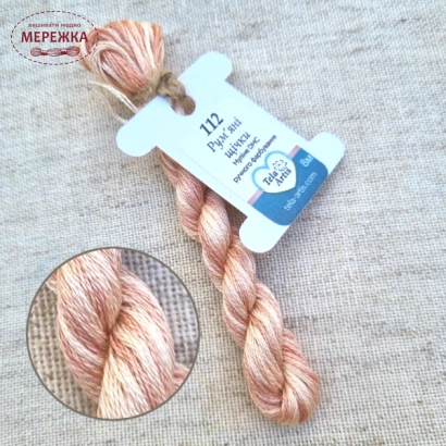 Фото TelaArtis Муліне ручного фарбування Румяні щічки 112