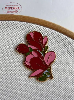 Фото Голківниця Мережка Фірмовий магніт "Магнолія темна"