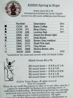 Фото Teresa Kogut ключ до схеми Spring is Hope XS325