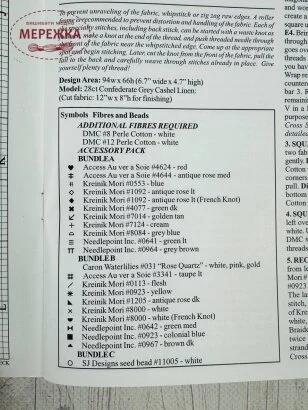 Фото The Victoria Sampler Ключ до схеми Tea and Stitches 103