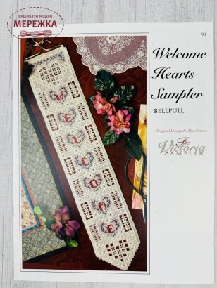 Фото The Victoria Sampler Схема Welcome Hearts Sampler 090