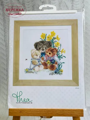 Набір для вишивання хрестиком Thea Gouverneur Ведмедики фото