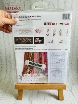 Набір для вишивання хрестиком Thea Gouverneur Чорнослив фотографія