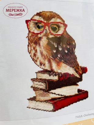 Фотографія Набір для вишивання хрестиком Thea Gouverneur Owlways be happy!