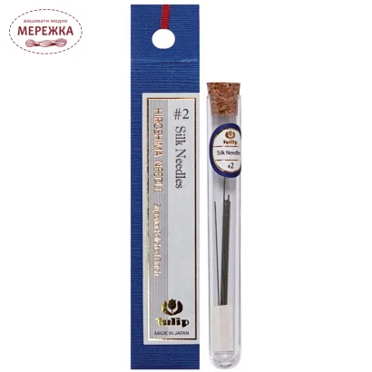 Фото Набір голок TULIP №2 (для шовку), покращене полірування, 6шт. THN-041e