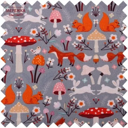 Фото Ножиці Hobby Gift +чохол Mushrooms TK25.643