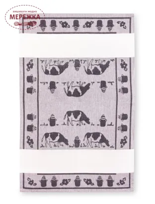 Фото Thieffry рушник на кухню 44*67 см., чорний Корівки