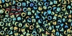 Фото Бісер TOHO Round 11/0, 4 гр. Metallic Iris Green/Brown TR-11-84