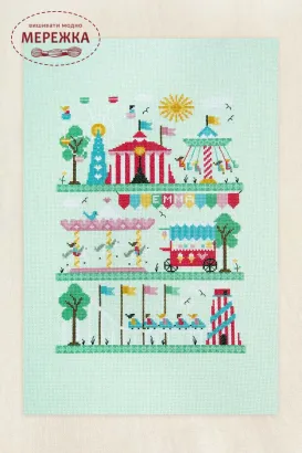 Фото Набір для вишивання хрестиком DMC Funfair BK2001