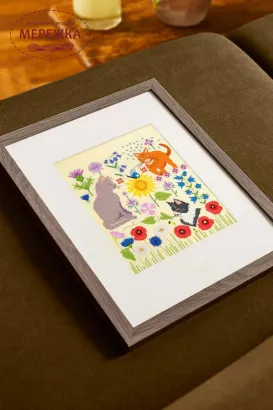 Фото Набір для вишивання хрестиком DMC Cats in the Fields BK2002