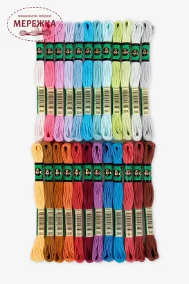 Фото DMC Подарунковий набір муліне Retors Mat DMC Soft Cotton 100%, 24*10 м. U89