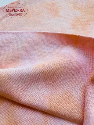 Фото полотно ручного фарбування DMC колір пудрово-рожевий