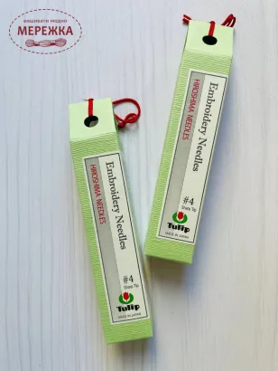 Набір голок TULIP №4 (для вишивання), гострий кінчик фото