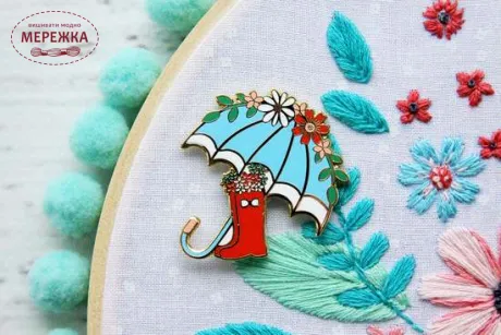 Фото Flamingo Toes Магнітний тримач для голок Floral Umbrella and Boots