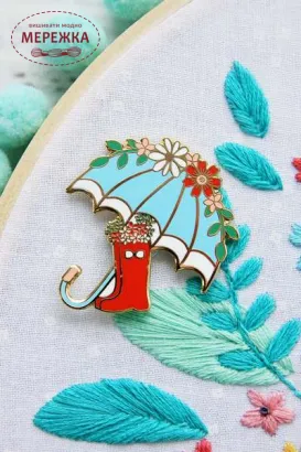 Фото Flamingo Toes Магнітний тримач для голок Floral Umbrella and Boots