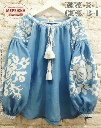 Фото Блуза жіноча Модна Вишивка БЖ VK-18-1