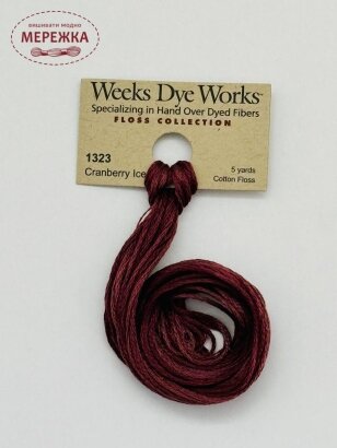 Фото Муліне ручного фарбування Weeks Dye Works Cranberry Ice 1323