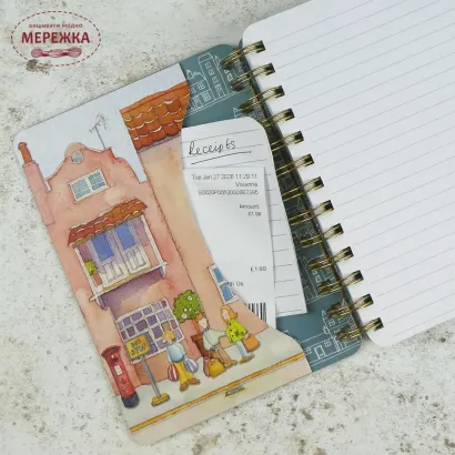 Фото Emma Ball Блокнот Market Street medium WIRO Notebook with pockets WIR04