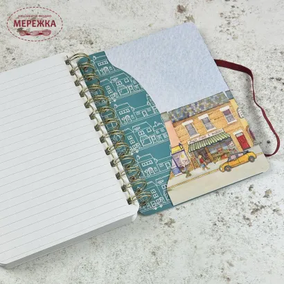 Фото Emma Ball Блокнот Market Street medium WIRO Notebook with pockets WIR04