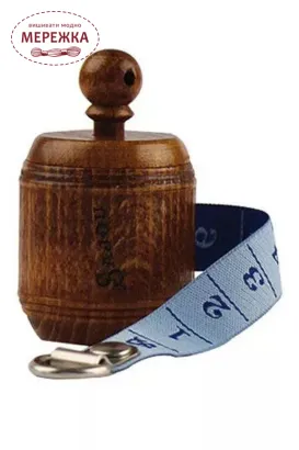 Фото Sajou сантиметрова стрічка, дерев'яний футляр, BLUE