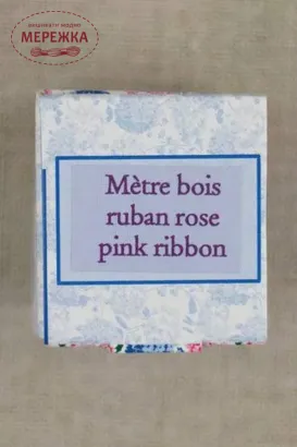 Фото Sajou сантиметрова стрічка, дерев'яний футляр, PINK