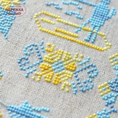 Фото Набір для вишивання хрестиком TelaArtis Моя Україна (канва 14к, колір льон) Х-001/2