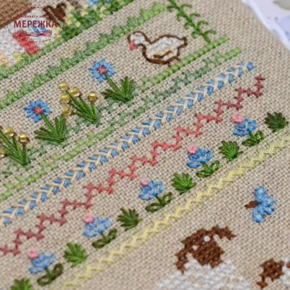 Фото Набір для вишивання хрестиком TelaArtis Романтика села Х-071