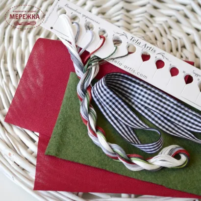 Фото Набір для вишивання хрестиком TelaArtis Полуничка і клітинка Х-381