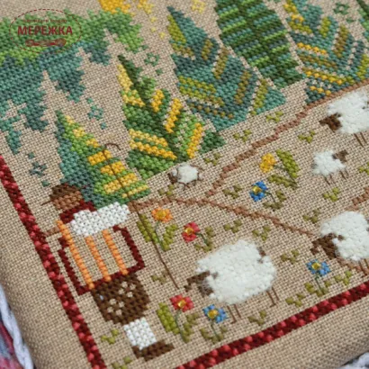 Фото Набір для вишивання хрестиком TelaArtis Стежка пастуха +тканина для оформлення Х-082