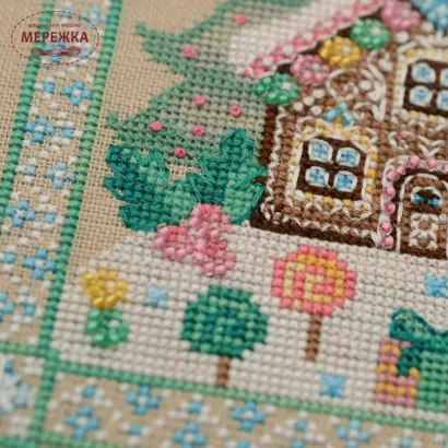 Фото Набір для вишивання хрестиком TelaArtis Імбірний будиночок Х-084