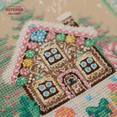 Фото Набір для вишивання хрестиком TelaArtis Імбірний будиночок Х-084