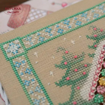 Фото Набір для вишивання хрестиком TelaArtis Імбірний будиночок Х-084