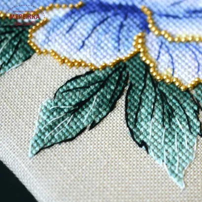 Фото Набір для вишивання хрестиком TelaArtis Блакитна півонія Х-1201