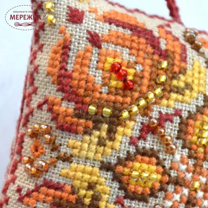 Фото Набір для вишивання хрестиком TelaArtis Подушечка Вогняний кінь Х-409