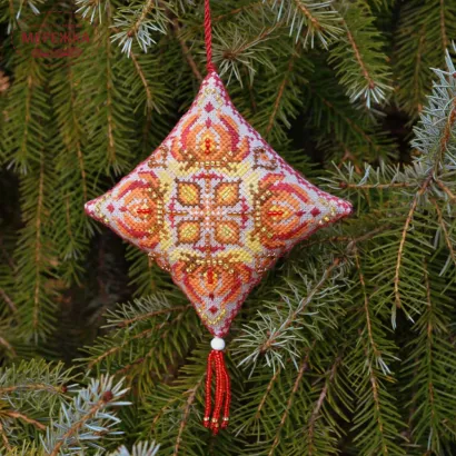 Фото Набір для вишивання хрестиком TelaArtis Подушечка Вогняний кінь Х-409