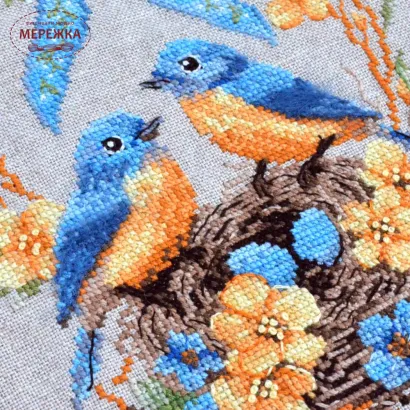 Фото Набір для вишивання хрестиком TelaArtis Гніздечко Х-520