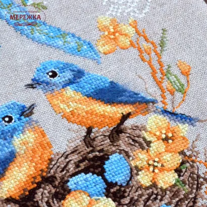 Фото Набір для вишивання хрестиком TelaArtis Гніздечко Х-520