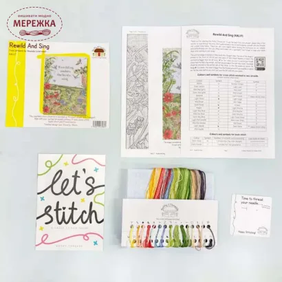 Фото Набір для вишивання хрестиком Bothy Threads Rewild And Sing XAL17