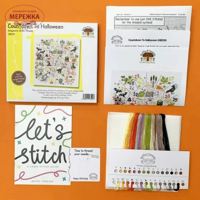 Фото Набір для вишивання хрестиком Bothy Threads Countdown To Halloween XBD20