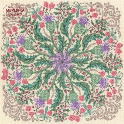 Фото Набір для вишивання хрестиком Bothy Threads Swirling Thistles XBUF3